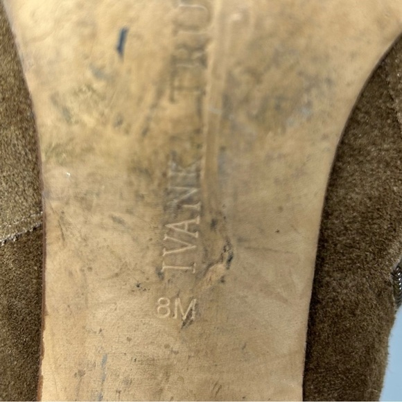 Ivanka Trump Brown Carver Suede Ankle Boots, Size 8 - Picture 11 of 12